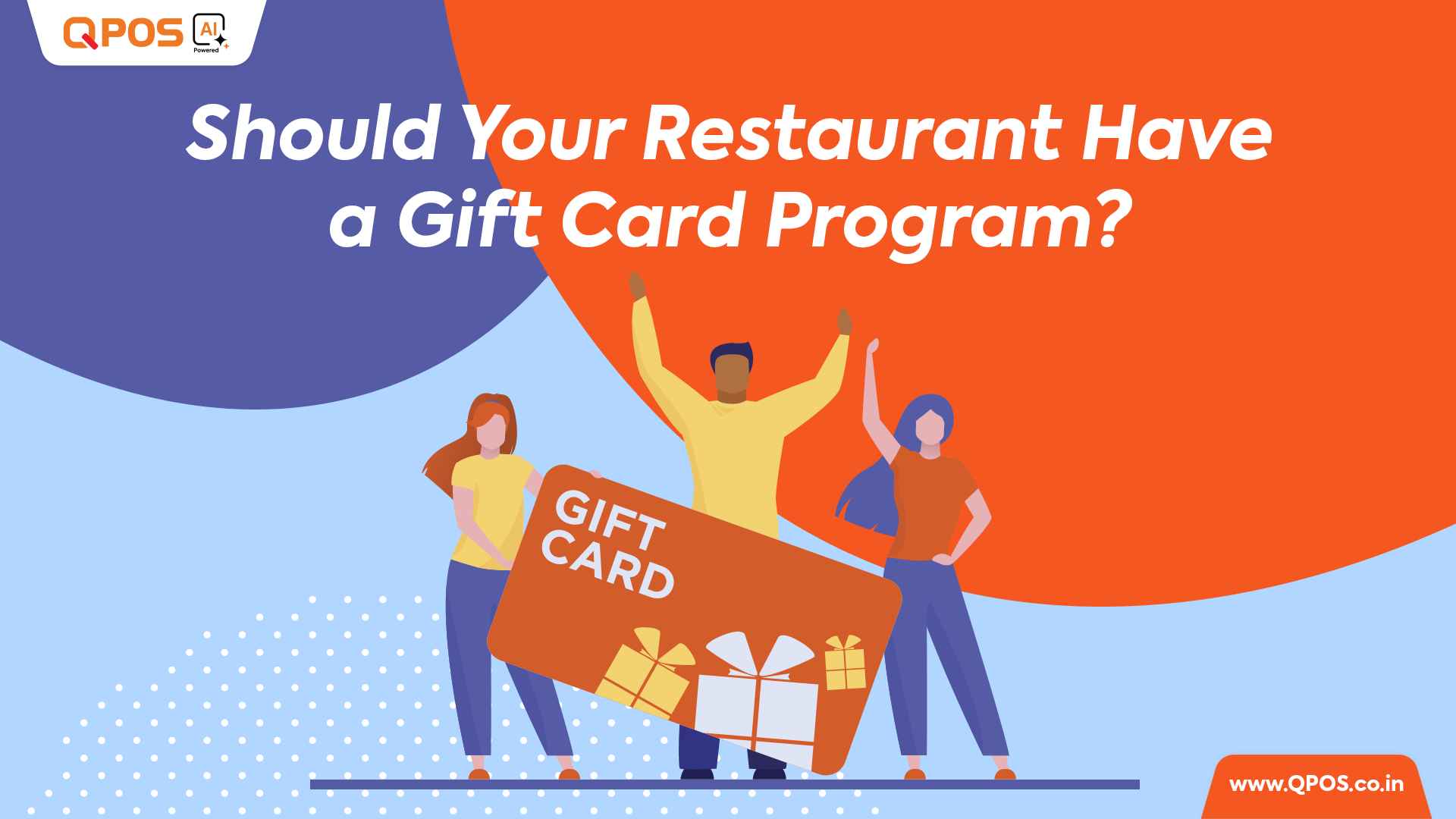 Restaurant gift card program integrated with QPOS POS system to boost sales and loyalty.