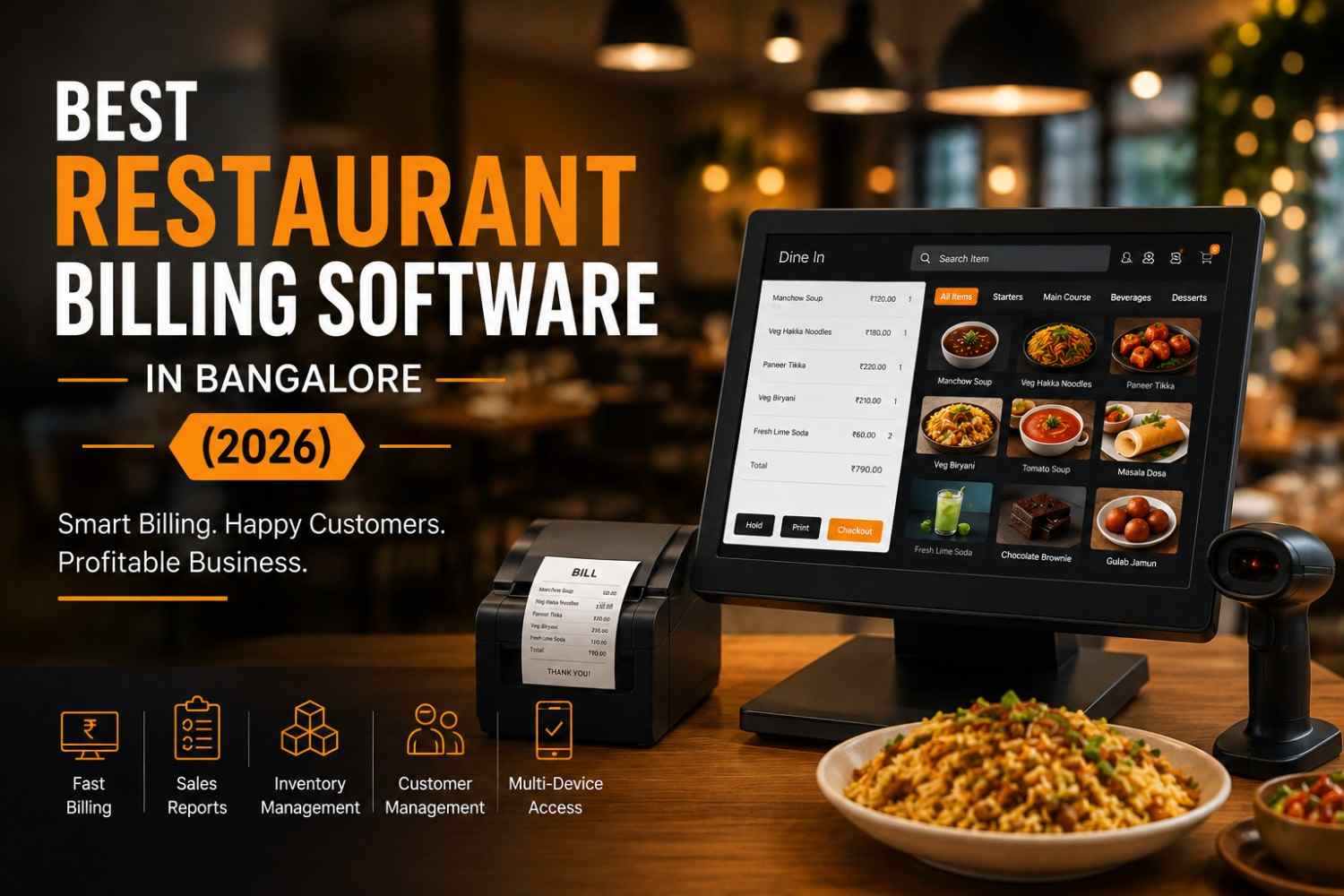 Restaurant billing software